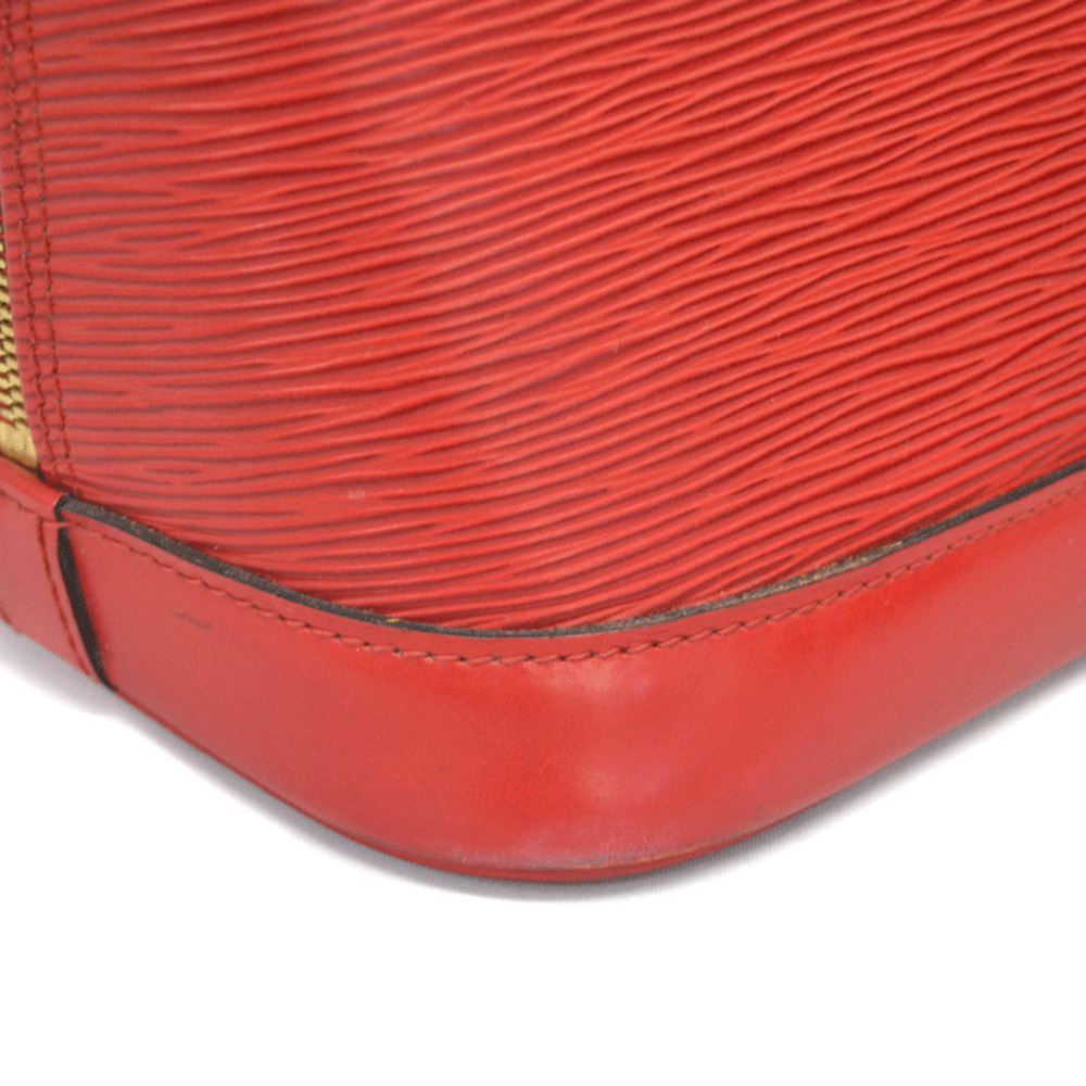 LOUIS VUITTON Alma Red Handbag Epi Leather - Picture 6 of 9